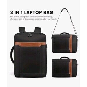 Lovevook NWT Convertible Laptop Backpack 3 In 1  Laptop/Messenger/Briefcase Bag